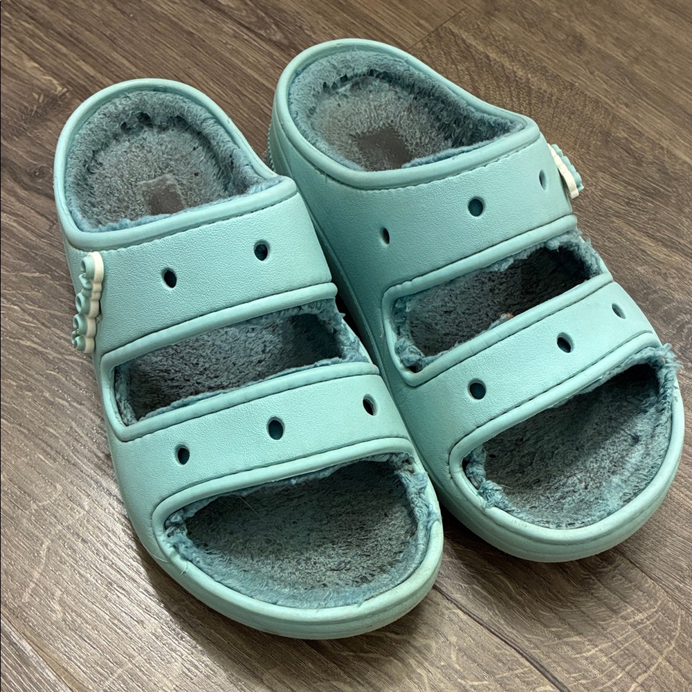 Croc Fuzzy Insert Sandals